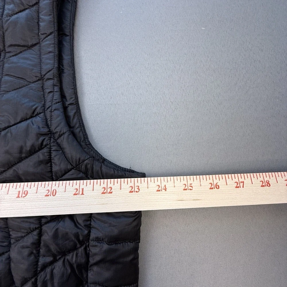 The North Face‎ Light Vest Thermo ball Puffer Full Zip Men's L Black W/ Logos